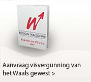 aanvraag visvergunning Wallonië